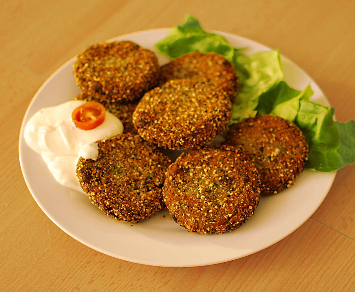 Auberginen-Linsen-Bällchen