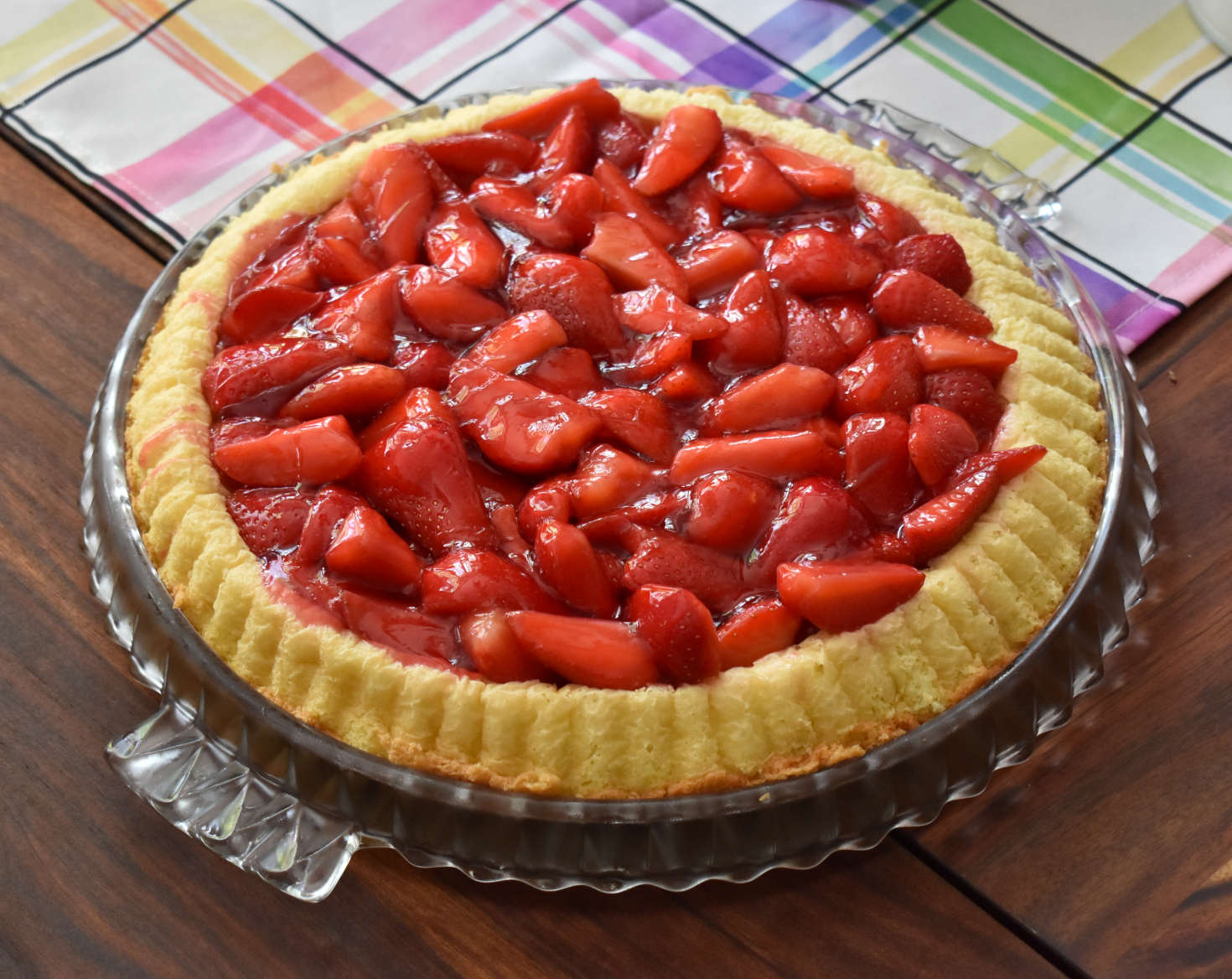 Einfacher Erdbeerkuchen