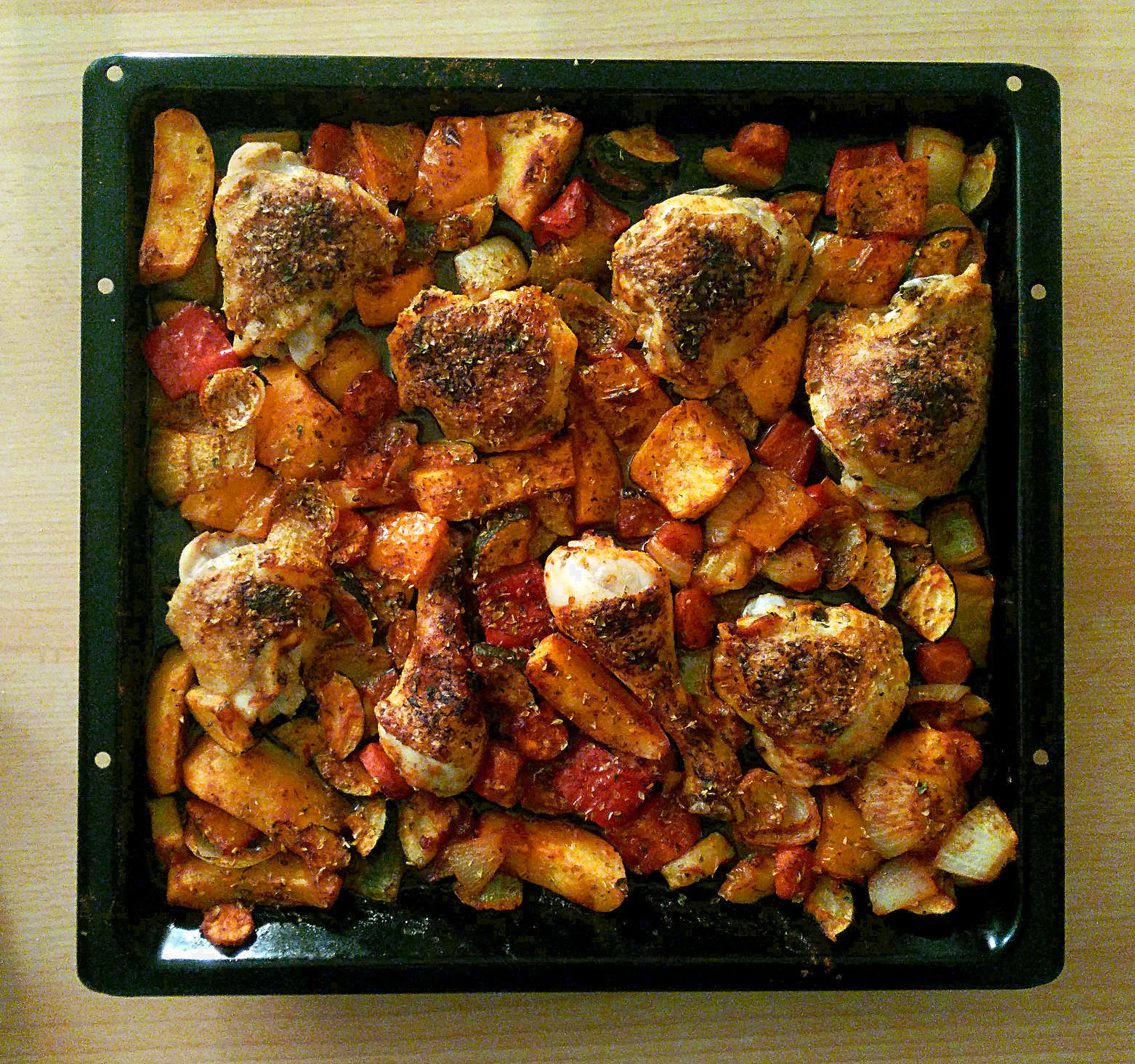 Hühnchen mit Gemüse