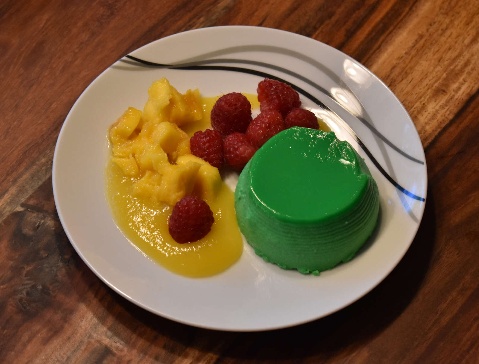 Pandan-Panacotta